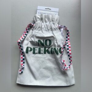 Canvas Gift Bag with No Peeking Design